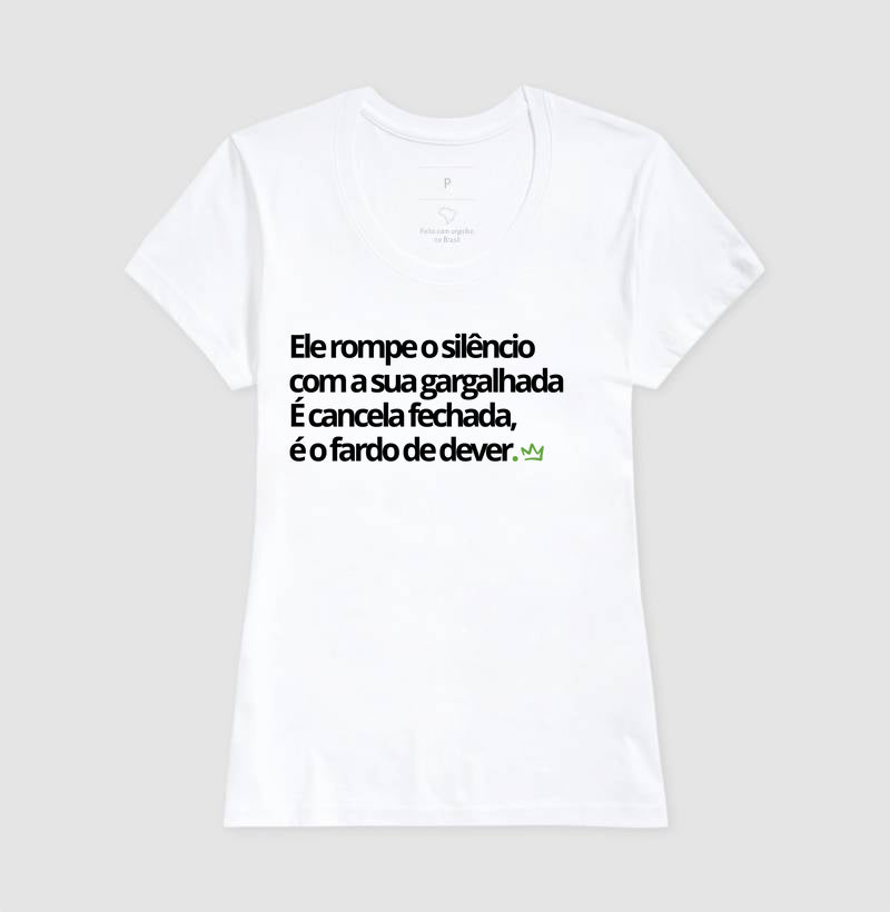 ELE ROMPE O SILENCIO COM A SUA GARGALHADA