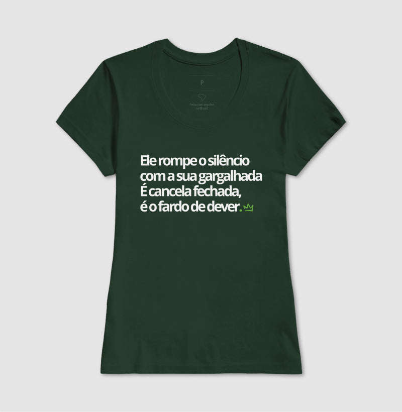 ELE ROMPE O SILENCIO COM A SUA GARGALHADA