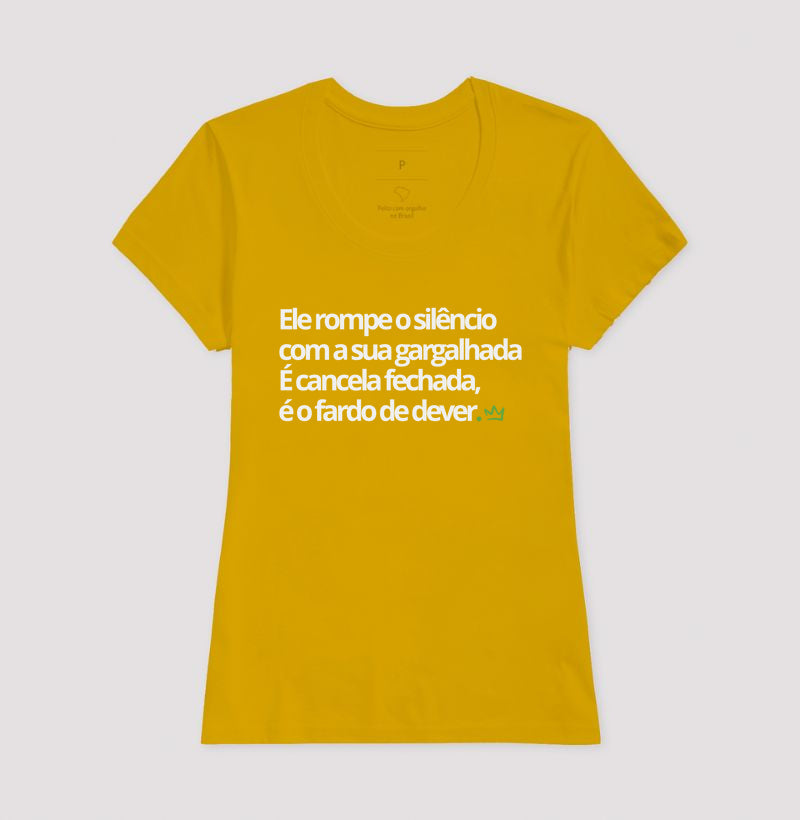ELE ROMPE O SILENCIO COM A SUA GARGALHADA