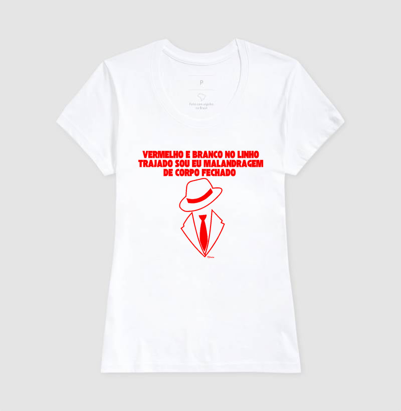 VERMELHO E BRANCO NO LINHO TRAJADO