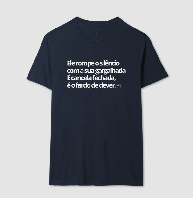 ELE ROMPE O SILENCIO COM A SUA GARGALHADA