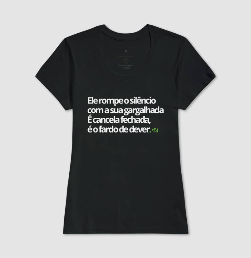 ELE ROMPE O SILENCIO COM A SUA GARGALHADA