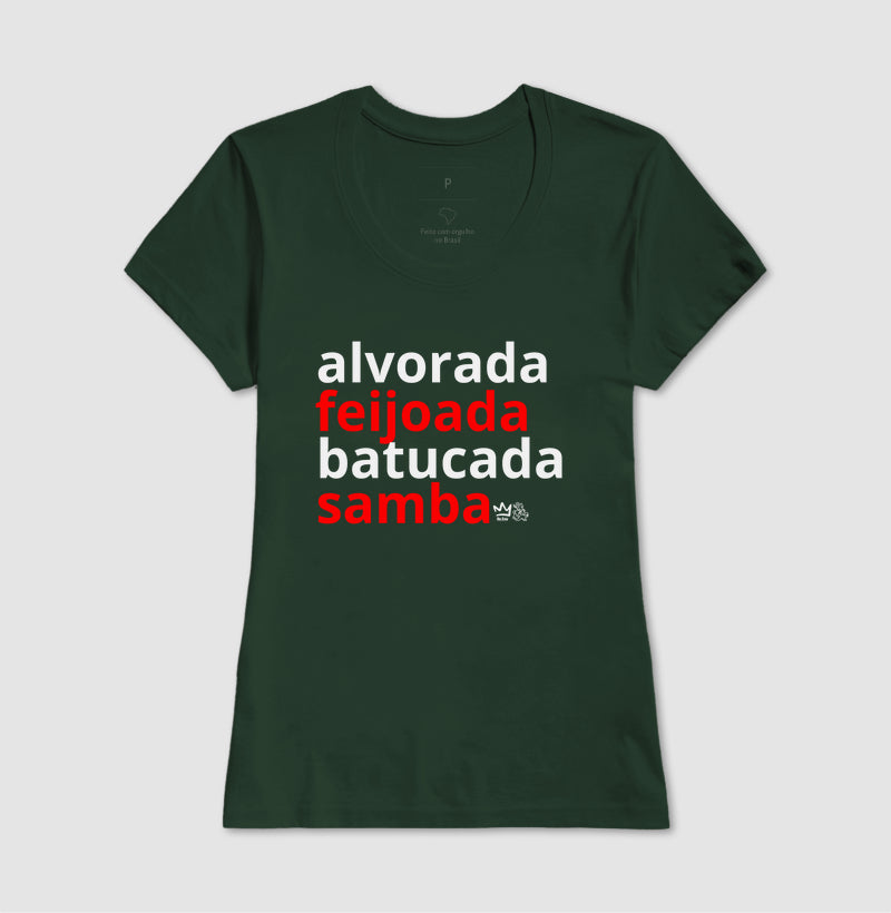 ALVORADA, FEIJOADA, BATUCADA, SAMBA