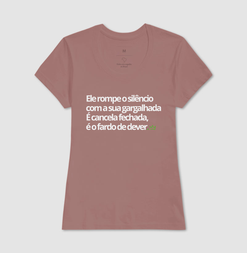 ELE ROMPE O SILENCIO COM A SUA GARGALHADA