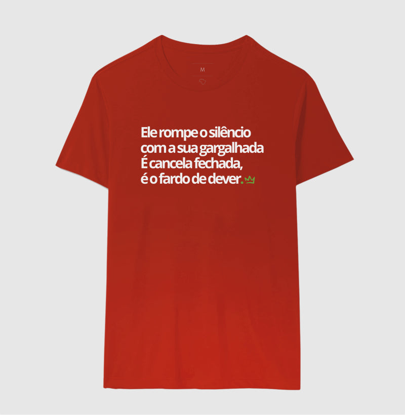 ELE ROMPE O SILENCIO COM A SUA GARGALHADA