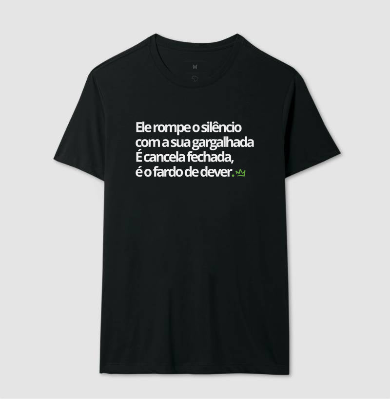 ELE ROMPE O SILENCIO COM A SUA GARGALHADA