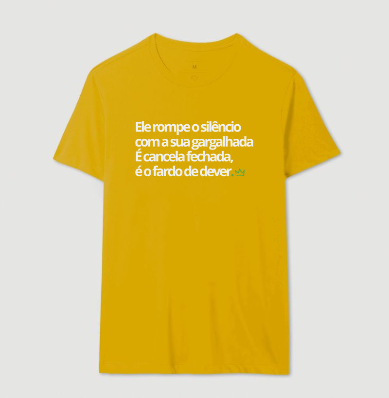 ELE ROMPE O SILENCIO COM A SUA GARGALHADA