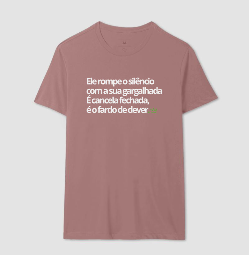 ELE ROMPE O SILENCIO COM A SUA GARGALHADA