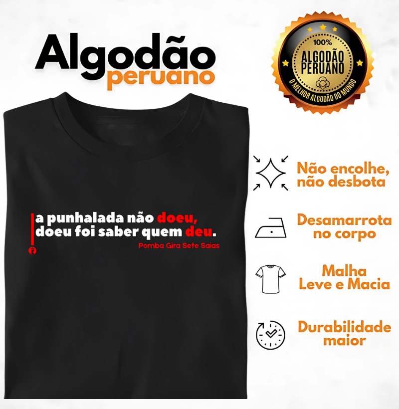 A PUNHALADA NAO DOEU, DOEU FOI SABER QUEM DEU