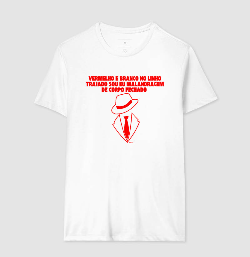 VERMELHO E BRANCO NO LINHO TRAJADO