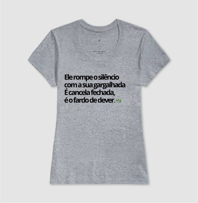 ELE ROMPE O SILENCIO COM A SUA GARGALHADA