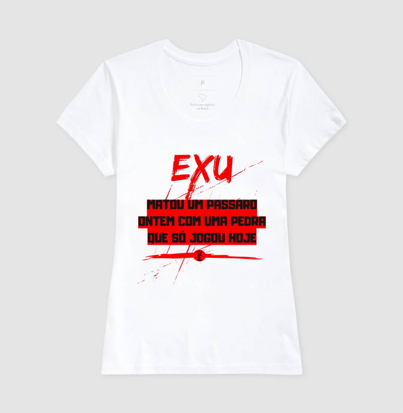 Exu matou um pássaro ontem com uma pedra que só jogou hoje