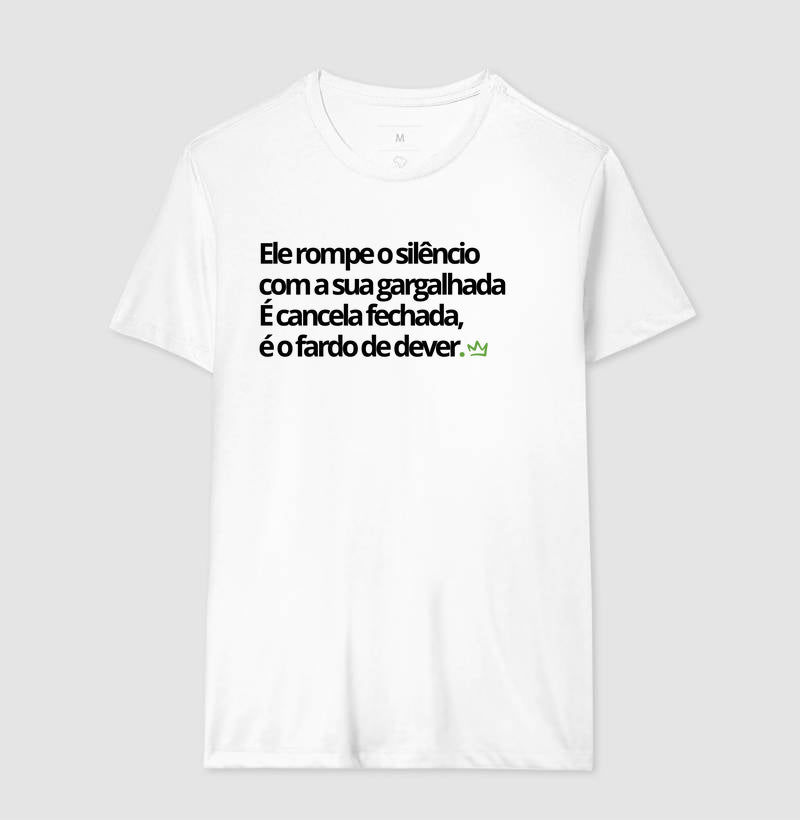 ELE ROMPE O SILENCIO COM A SUA GARGALHADA