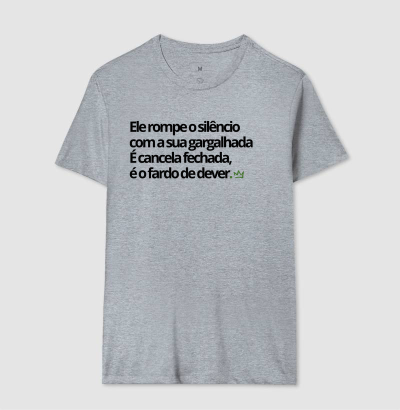 ELE ROMPE O SILENCIO COM A SUA GARGALHADA