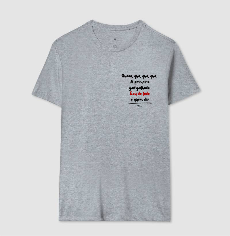 Quaaa, qua, qua, qua.  A primeira gargalhada  Exu do lodo é quem dá!