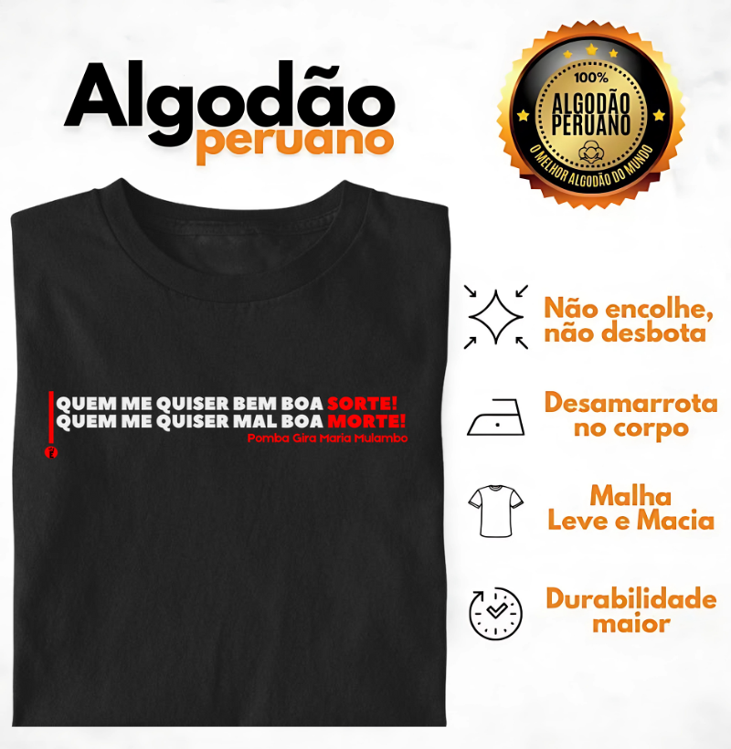 QUEM ME QUISER MAL BOA SORTE