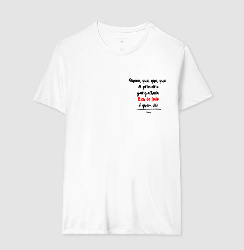 Quaaa, qua, qua, qua.  A primeira gargalhada  Exu do lodo é quem dá!