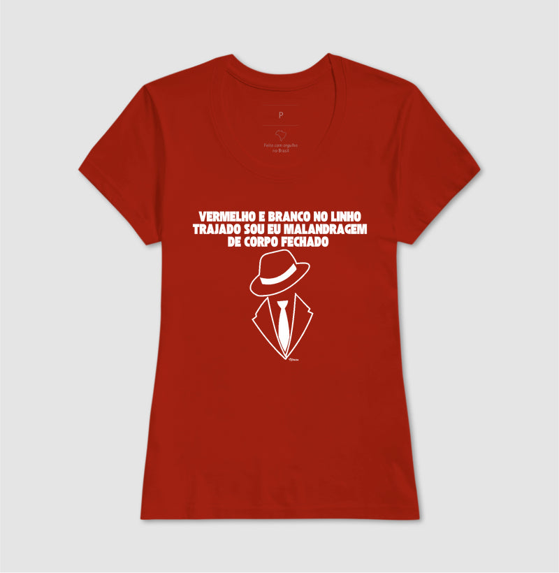 VERMELHO E BRANCO NO LINHO TRAJADO
