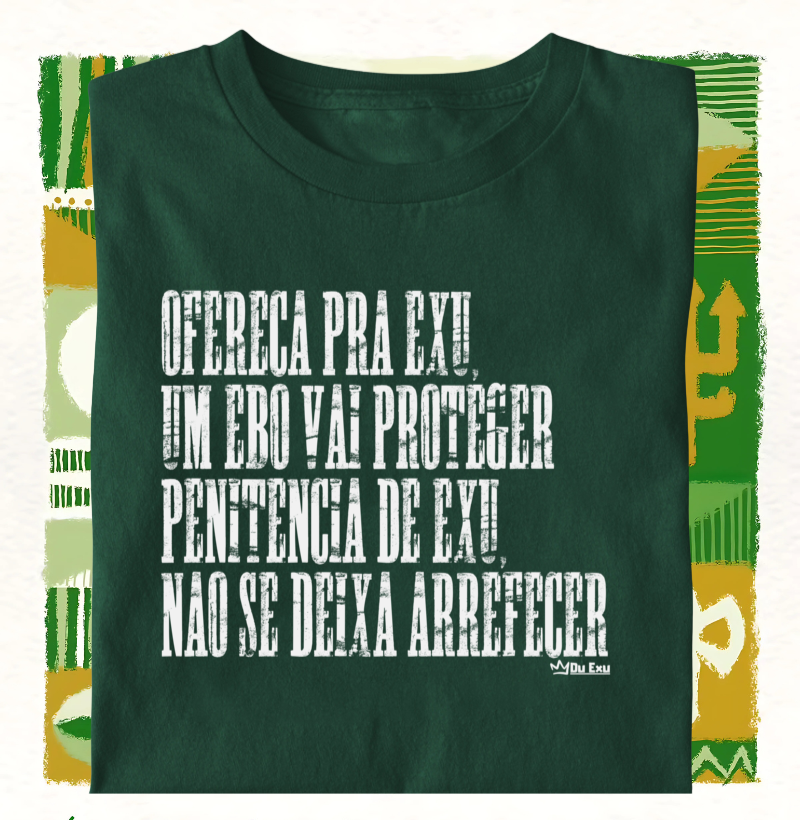 Ofereca pra Exu,  um ebo vai proteger Penitencia de Exu,  nao se deixa arrefecer
